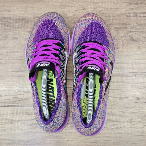 Nike Free RN Flyknit Women's Size 8.5 Hyper Purple Running Shoes (831070-500) - Picture 5 of 9
